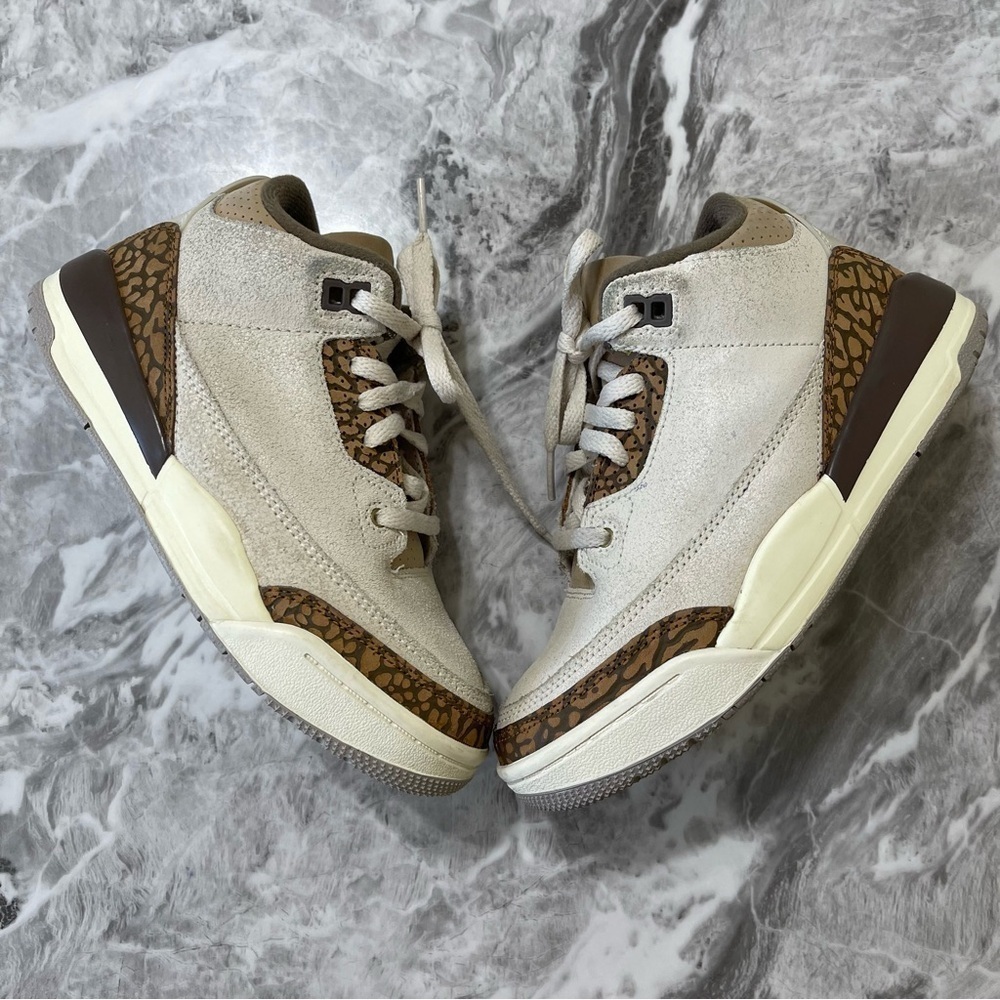 Nike Air Jordan 3 Retro Palomino Leather Sneakers High Top Shoes DM0966-102 1Y